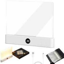 Lampe de lecture LED intelligente rechargeable blanche 3 couleurs