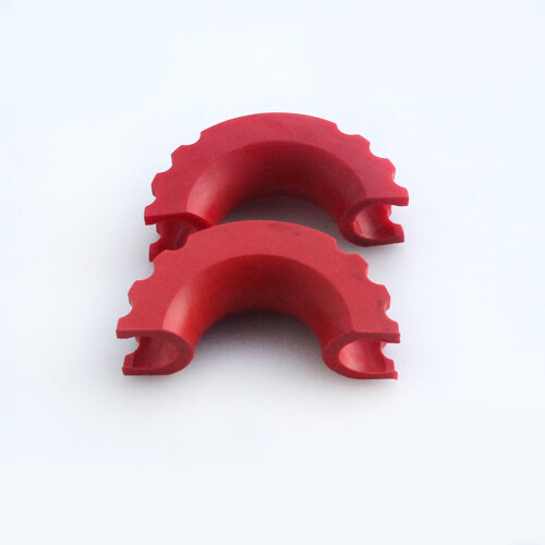 4 PCS Shackle Protector D Ring Cover Isolator Off-road Vehicle Accessory Bumper Red 1