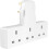 Plug Extension Socket 3 Way Multi Plug Adapter Uk Surge Protector Triple Gang Plug Extender 3 Outlet Multiplug Socket Adapter For Home Kitchen & Offi 1