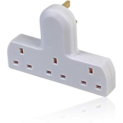 Plug Extension Socket 3 Way Multi Plug Adapter Uk Surge Protector Triple Gang Plug Extender 3 Outlet Multiplug Socket Adapter For Home Kitchen & Offi 1