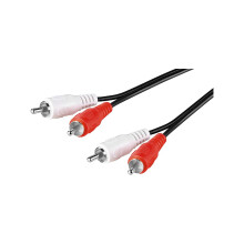 Goobay 50028 Stereo RCA Cable 2x RCA, 1.5 m Cable Length, black