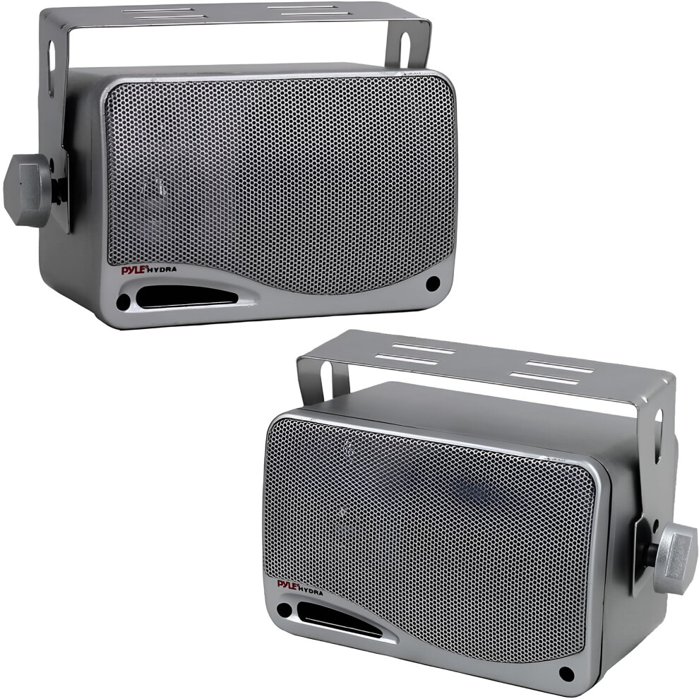 Pyle 3-Way Waterproof Marine Box Speakers - 9Cm, 200-Watt Dual Indoor Outdoor Speaker System - Weatherproof/Waterproof Outdoor Speaker - Home, Boat, 5001575111622