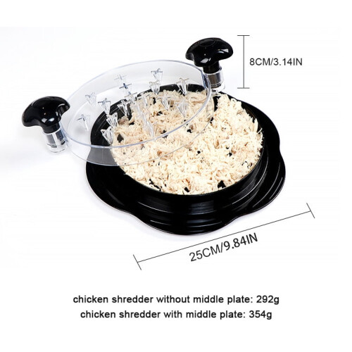 Outil à déchiqueter le poulet sans BPA, 25 cm 1
