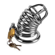 LoveToy: Jailed Metal Chastity Cage Silver