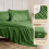 Full Size Comforter Set Green Pintuck Design 7-Piece 4