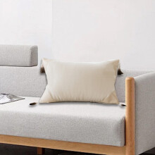 Sofa Cushion Pillow under $5! Decorative Backrest Pillow Soft Beige for Living Room Bed Couch 50x30x10 cm