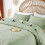Sage Green Quilt Set Full/Queen Microfiber 3-Piece 3