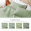 Sage Green Quilt Set Full/Queen Microfiber 3-Piece 5