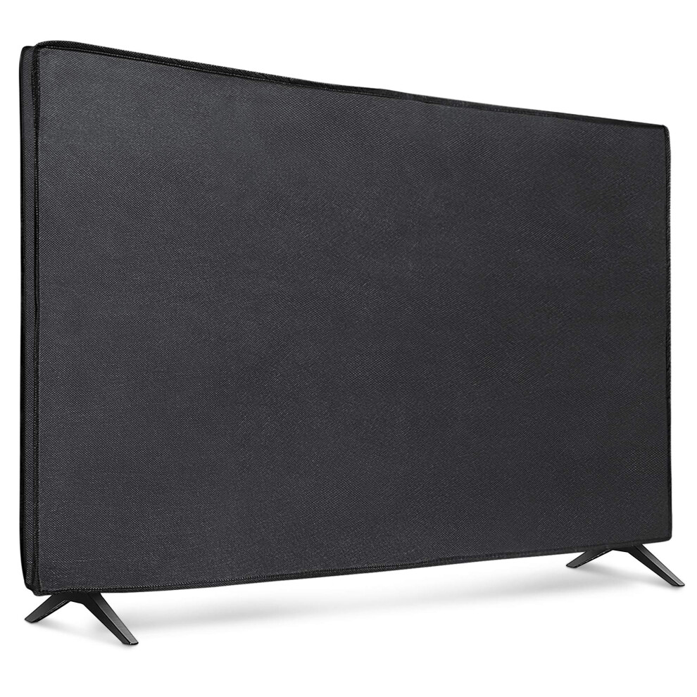 Kwmobile Dust Cover For 55" Tv - Fabric Case Tv Protector For Indoor Flat Screen Tvs - Black 77984555