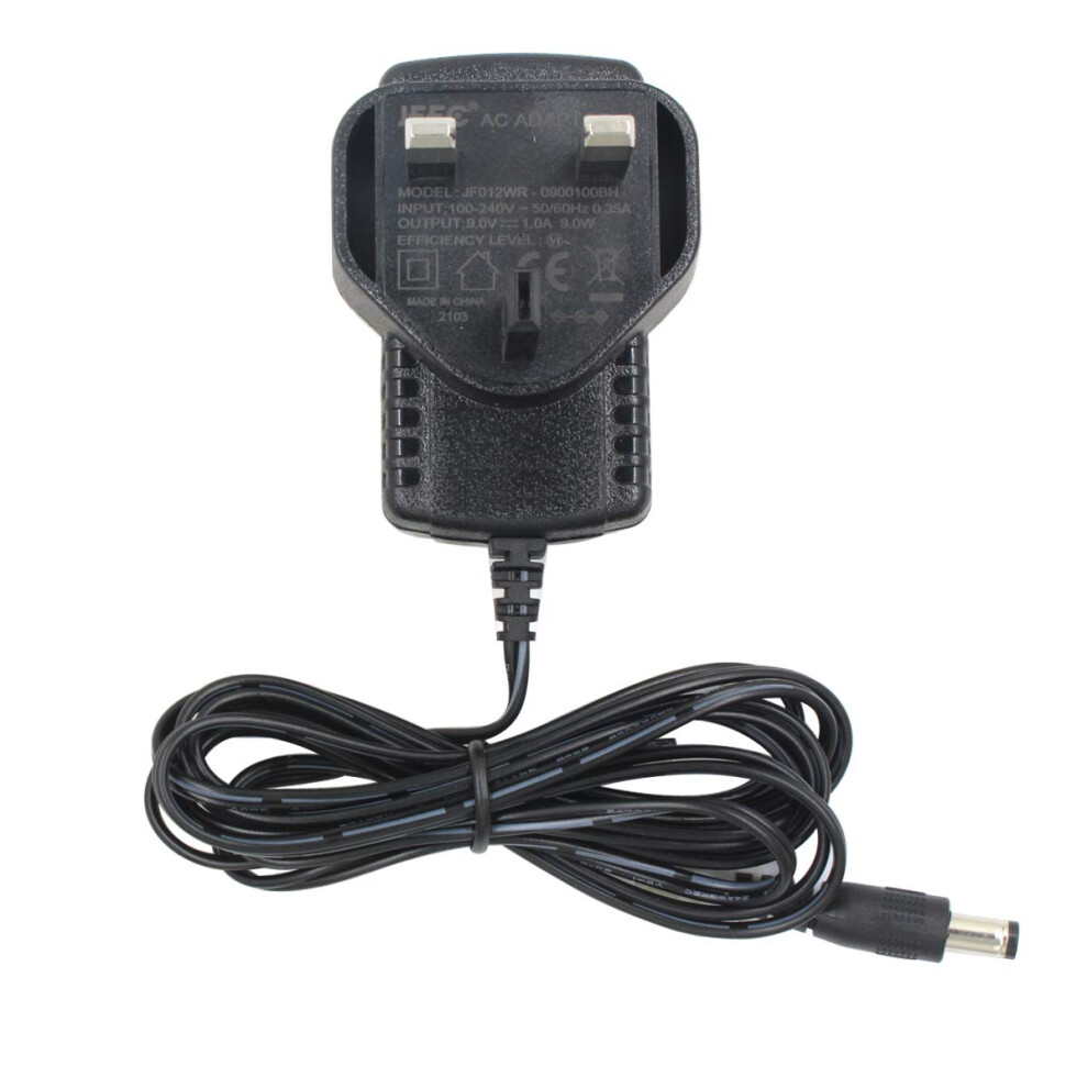 Security-01 9V 1A Power Supply Adapter, Dc Jack Center Positive, Plug 5.5Mm X 2.1Mm, For Arduino Uno, Mega, Exercise Bike, Tapo Camera And More 5000054882251