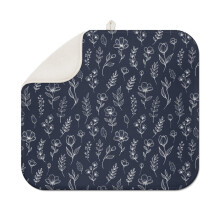 Keukenafdroogmat met Pioneer bloemenprint (1 stuk), ultra-absorberende microvezel afdruipmat, 40 x 45 cm