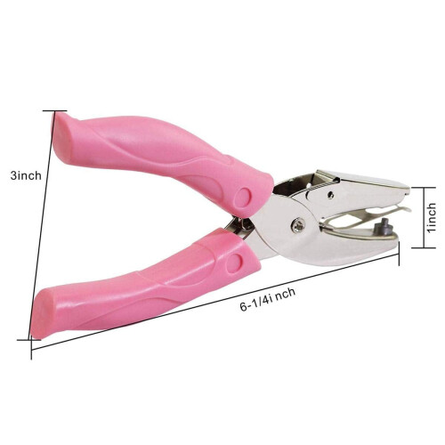 1/8" Circle Handheld Hole Paper Punch with Soft-Handled for Tags 2