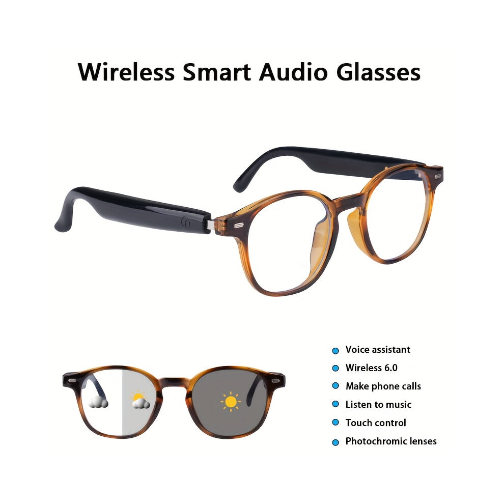 Unisex Smart Glasses With Lenses 1 Pair Blue/Light 9377112974361