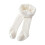 Collant caldi in cotone spesso foderati per bambine, collant elasticizzati a lunghezza intera – Bianco, L 1