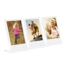 3-packs van 3-inch L-vormige acryl fotolijstjes, transparante mini-standaard voor Fujifilm Instax Mini 8, 8+, 70, 7s, 90, 25, 26, 50s, 9, SP-1, SP-2