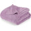 Lilac Fleece Blanket Full Size Soft Microfibre 1