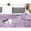 Lilac Fleece Blanket Full Size Soft Microfibre 5