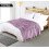 Lilac Fleece Blanket Full Size Soft Microfibre 2