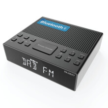 MAJORITY Knapwell | Bluetooth DAB, DAB+ Clock Radio | Bedside Radio with Dual Alarm, Snooze Function, Large Dimmable Display| High Fidelity Speakers,