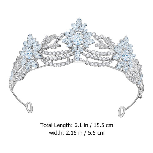 Corona da sposa con decorazioni di strass 1