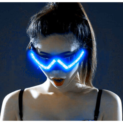 Gloiní Nollag Oíche Shamhna, Gloiní Soilsithe LED Gloiní Soilsithe LED Maisiúla Gloiní Soilsithe LED Ceallraí le haghaidh Cosplay Oíche 2