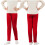 Børne Yogaleggings Ensfarvet Fleeceforet Elastik 7