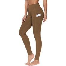 Dicke, hochgeschnittene Yoga-Leggings mit Taschen, Bauchkontrolle, Workout-, Lauf- und Yoga-Leggings für Damen