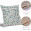 Fodere per cuscini floreali vintage, 45x45 cm, misto lino, set da 2 3