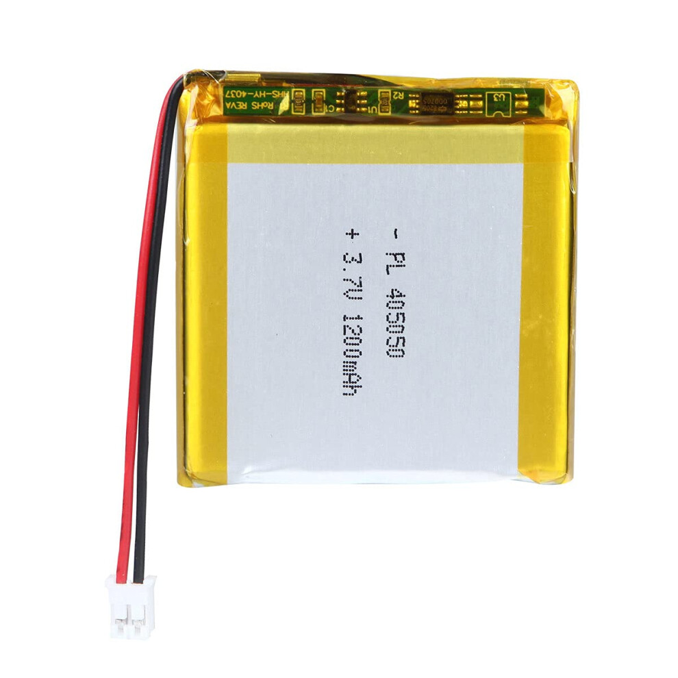 Lithium Polymer Battery 3.7V 1200Mah 405050 Lipo Rechargeable Battery Pack With Jst Connector For Bluetooth Speakers, Wireless Earbuds, Portable Elec 5000027685919