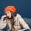 Gorro de tricô feminino com pompom de pele sintética 2