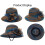 Γυναικείο καπέλο οργάντζα Kentucky Fascinator καπέλο κλος μπόουλινγκ για κοκτέιλ πάρτι 5