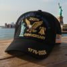 Gorra del 250 aniversario - Estados Unidos Gorra de béisbol patriótica del 250 aniversario de EE. UU. Gorra de homenaje ajustable para hombres y
