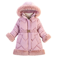 Girl Winter Coats Heavyweight Hooded Puffer Jacket Kid Parka Fleece Snow Outwear