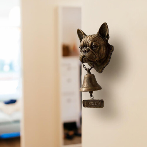 Sonnette de bienvenue en forme d'animal de style gallican pour porte d'entrée 1