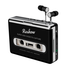 Reshow Cassette Tape Player Portable Tape Player with Headphones, Tape to Digital Converter, Convert Cassette Recorder to iPod Format, Compatible wit