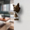 Sonnette de bienvenue en forme d'animal de style gallican pour porte d'entrée 7