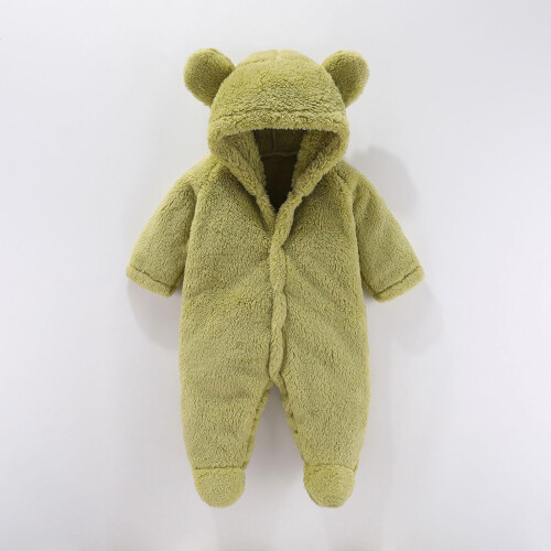 Macacão infantil com capuz para o inverno (1 peça) 1