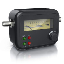 CSL - Sat-finder satellite finder with level display - pointer display measuring device with signal sound - HD-capable - for optimal positioning of s