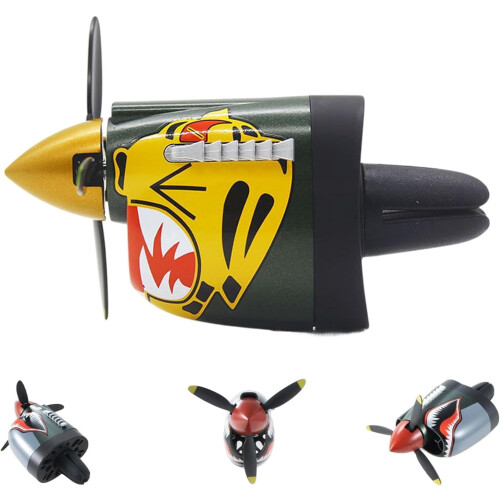 Διακόσμηση αεραγωγού αυτοκινήτου P-40Fighter - Περιστρεφόμενη προπέλα, κλιπ