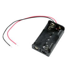 AA x 2 Open Battery Holder Box 150mm Wires Leads