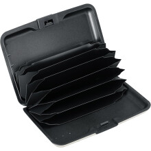 JINYUN-Mini RFID Aluminium Pung Kreditkortholder Visitkortetui Metal ID-etui til Mænd Kvinder (Gul Narcissus)