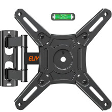 ELIVED TV Wall Bracket Tilt Swivel for Most 14-42 Inch LED, LCD, OLED Flat/Curved TVs with Max VESA 200x200mm up to 20KG, Full Motion TV Bracket with