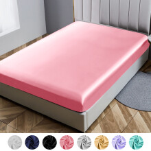 Drap-housse intégral, drap de lit à poches profondes, drap en satin de soie ultra doux, lavable en machine