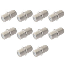 Boobrie TV Aerial Extension Adapter F-Type Female to Female Connector RG6 Satellite Cable Connector TV Coupler Joiner Gender Changer F Plug Adapter A