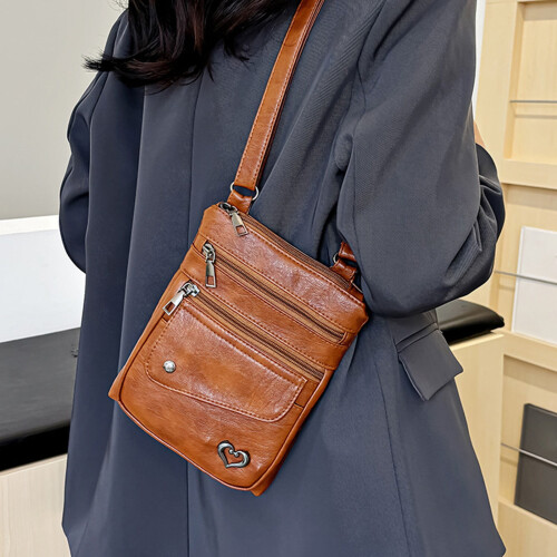 Νέα δερμάτινη τσάντα crossbody για άνδρες, τσάντα πορτοφολιού ώμου με θήκη για smartphone 1