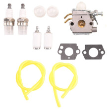 C1UH142 Carburetor with Fuel Tune Kit for Homelite UT-085801 UT-21947 26CC Edger String Trimmer Blower
