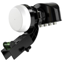 SLx LNB 4 Quad Output, LNB for Satellite Dish Freesat/Satellite Recievers, KU Band, Universal LNB for Sky HD, Sky HD+, Freesat HD, 25MHz PLL Crystal