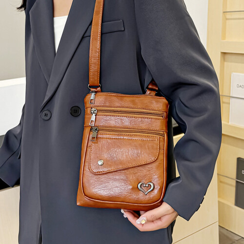 Νέα δερμάτινη τσάντα crossbody για άνδρες, τσάντα πορτοφολιού ώμου με θήκη για smartphone 2
