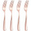 Πακέτο 200 πιρουνιών Rose Gold, πλαστικά πιρούνια μιας χρήσης 7,4" βαρέως τύπου – 1