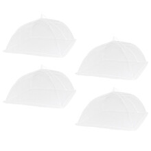 Grille de protection alimentaire en treillis métallique pour camping et barbecues, lot de 4, 43 x 43 x 23 cm